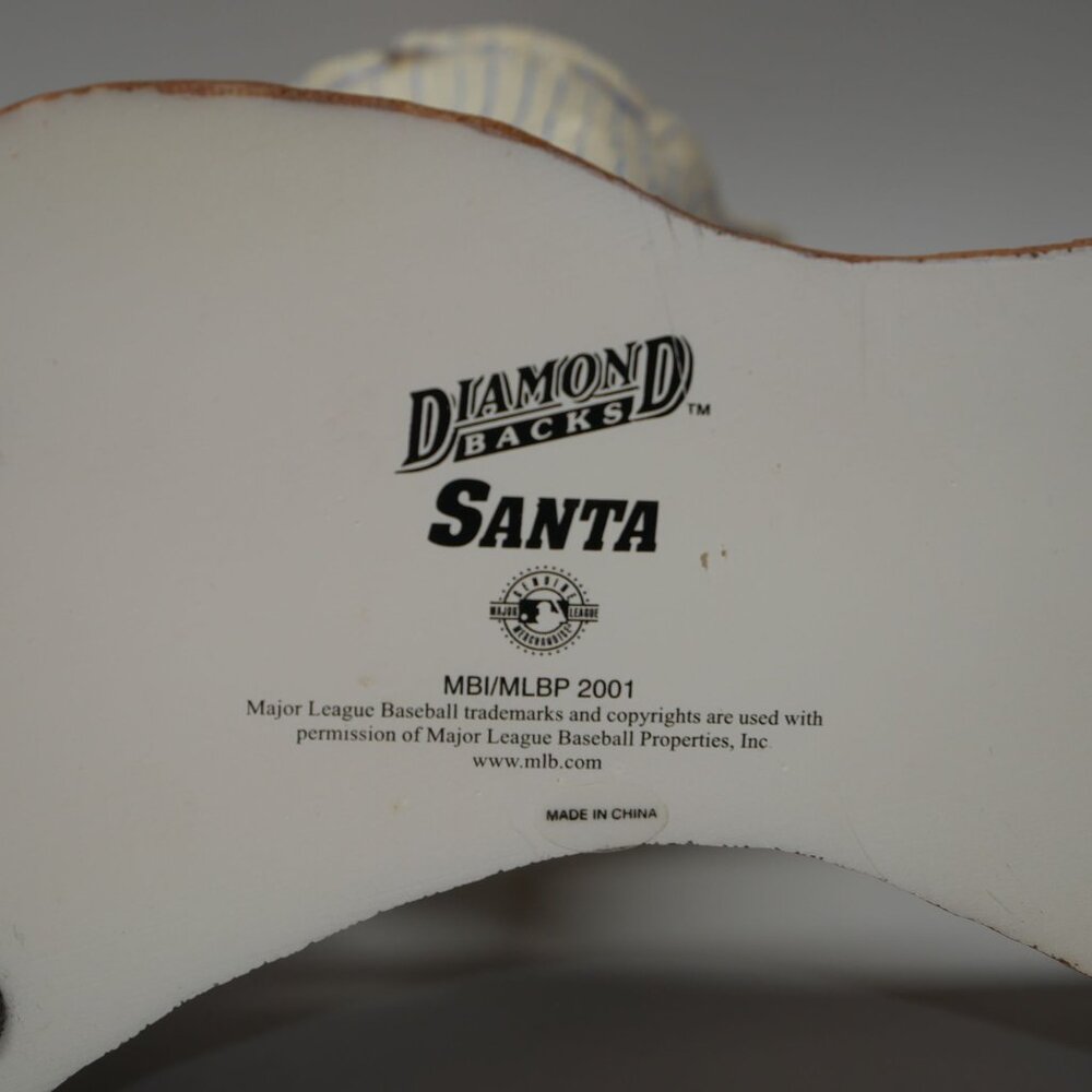 Danbury Mint MLB Arizona Diamondbacks Santa Figurine 2001 ~9" - Picture 5 of 6